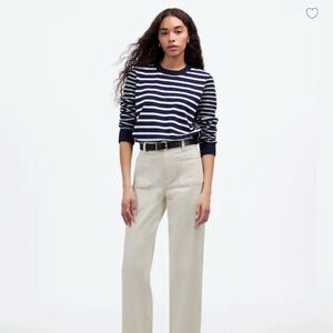 Madewell Women's Ankle Cropped Cream Jeans